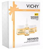 Vichy Neovadiol (Виши) набор: Комплексный антивозрастной уход для кожи в период менопаузы", 4 средства, ЛОреаль