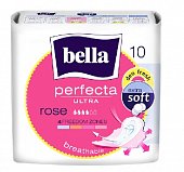 Белла (Bella) прокладки Perfecta Ultra Rose Deo Fresh 10шт, Торунский завод перевязочных материалов